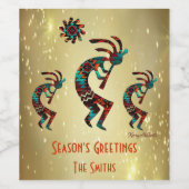 三ココペリ遊フルート ワインラベル (シングルラベル)