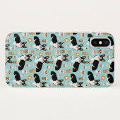 三コーギーのコーヒー-青 Case-Mate iPhoneケース (裏面(横))