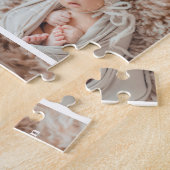 三シンプル枚の写真のパーソナライズされたパズル ジグソーパズル (側面)
