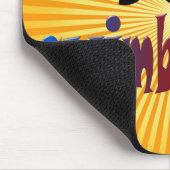 三トライアスロンの水泳のバイクによって走られる黒く豊富なデザイン マウスパッド (コーナー)