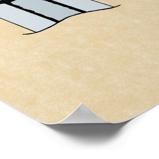 三バイキング剣の柄 ポスター (角)