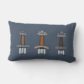 三バイキング剣の柄 ランバークッション (裏面)