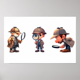 三ヒントを探している私立探偵 ポスター