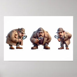 三ヒントを探している私立探偵 ポスター