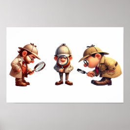 三ヒントを探している私立探偵 ポスター