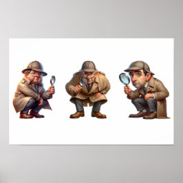 三ヒントを探している私立探偵 ポスター