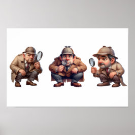 三ヒントを探している私立探偵 ポスター