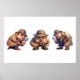 三ヒントを探している私立探偵 ポスター