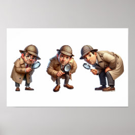 三ヒントを探している私立探偵 ポスター