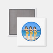 三フラビーチ マグネット (正面/裏面)