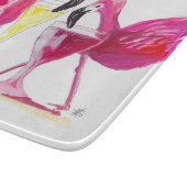 三フラミンゴスガラス製切削板 カッティングボード (角)