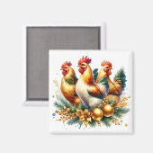 三フランスの人 | クリスマスの12日 マグネット (正面/裏面)