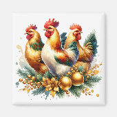 三フランスの人 | クリスマスの12日 マグネット (正面)