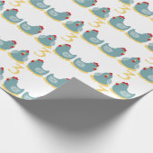 三フランスの羽 ラッピングペーパー (角)
