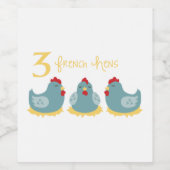 三フランスの羽 ワインラベル (シングルラベル)