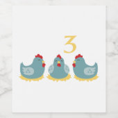 三フランスの羽 ワインラベル (シングルラベル)