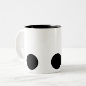 三ミニマル水玉模様 ツートーンマグカップ (正面左)