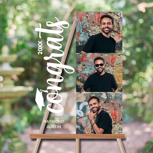 三モダン写真卒業会 アクリルサイン