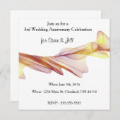 三モダン周年記念結婚招待状 招待状 (正面/裏面)