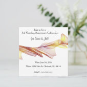 三モダン周年記念結婚招待状 招待状 (スタンド正面)