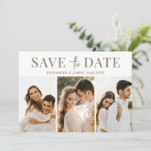 三モダン枚フォト秋秋結婚季 セーブザデート (スタンド正面)