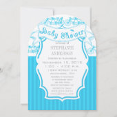 三モダン男の赤ちゃん用男の赤ちゃんヴィンテージ自転車 招待状 (正面)