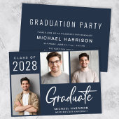 三モダン青卒業式 招待状