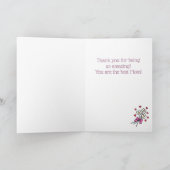 三ラブラドール母の日 カード (内部)