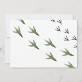 三レックス恐竜誕生日招待状 招待状 (裏面)