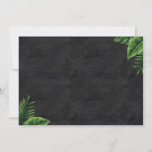 三レックス恐竜誕生日招待状 招待状 (裏面)