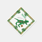 三レックス恐竜3歳 スタンダードカクテルナプキン (角)