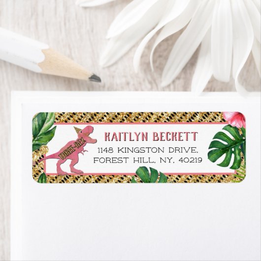 三レックス恐竜3歳 ラベル (インサイチュ)