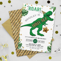 三レックス恐竜3歳