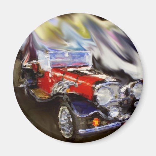 三七ジャガー マグネット (正面)