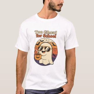 三人のちび魔女が猫と一緒にポーションを調合している Tシャツ