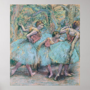 三人のダンサーEdgar Degas ポスター
