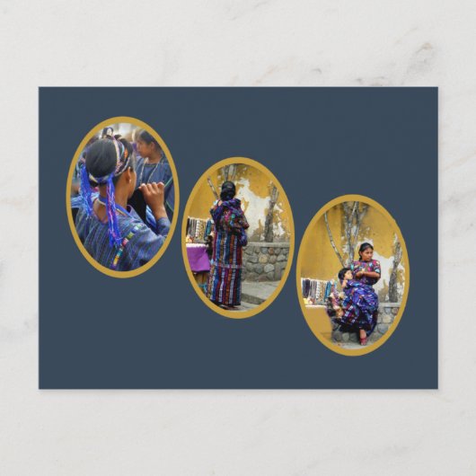 三人のマヤ人女性 ポストカード (正面)