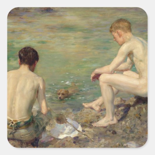 三人の仲間 スクエアシール (正面)