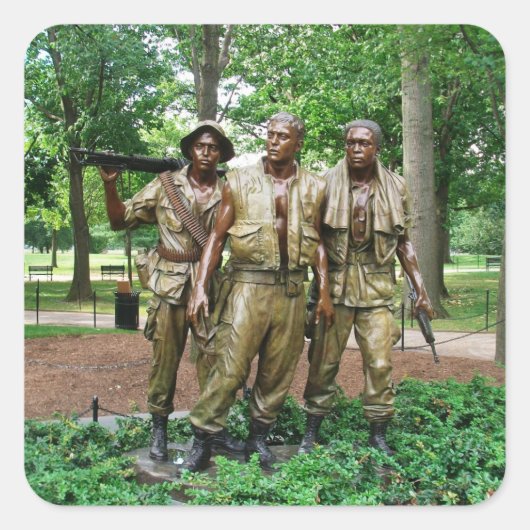 三人の兵士の像 |ベトナム戦争 スクエアシール (正面)