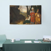 三人の哲学者（賢人）（ジョルギオーネ著） 横断幕 (トレードショー)