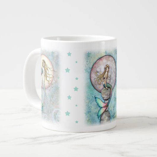 三人の天体人魚 ジャンボマグ ジャンボコーヒーマグカップ (正面左)