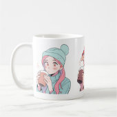 三人の女の子が酒を好む コーヒーマグカップ (左)