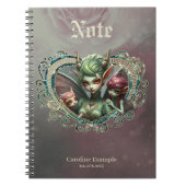 三人の妖精が魔法ハートの仲間を ノートブック (正面)