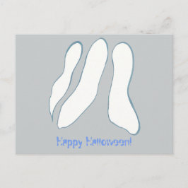 三人の幽霊ハッピーハロウィーンポストカード ポストカード
