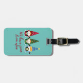 三人の格言来が遠くから来た ラゲッジタグ (正面横)