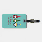 三人の格言来が遠くから来た ラゲッジタグ (裏面横)