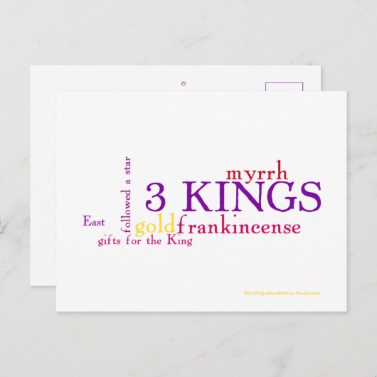 三人の王 ポストカード (正面/裏面)