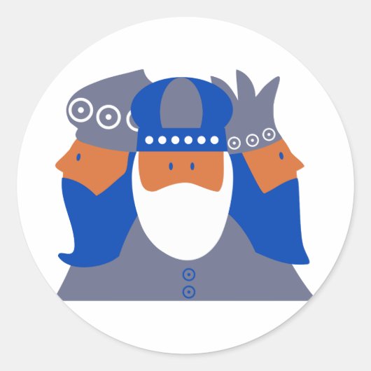 三人の王 ラウンドシール (正面)