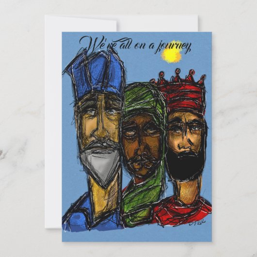 三人の王 招待状 (正面)