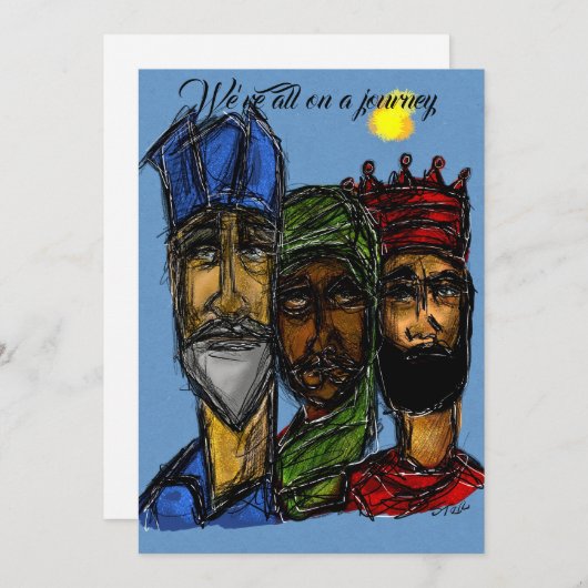 三人の王 招待状 (正面/裏面)